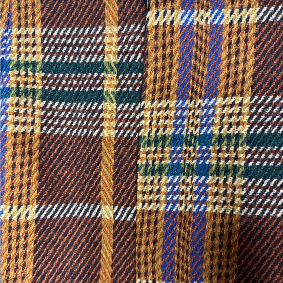 Cider NWT Plaid Brown Cropped Jacket & Skirt Set Xs Top, Size L Skirt - Picture 5 of 8